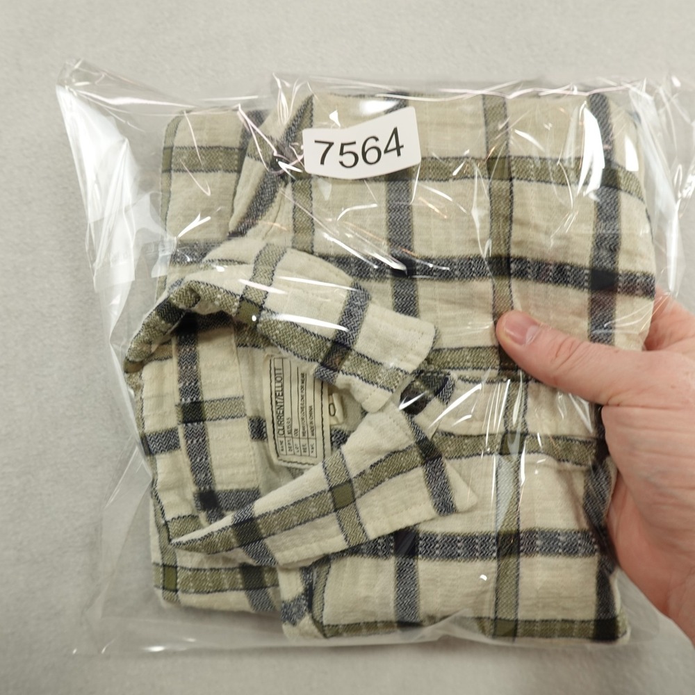 Current/Elliott Shirt Womens Size XS (0) Multicolor Plaid Button Pocket - Picture 10 of 10